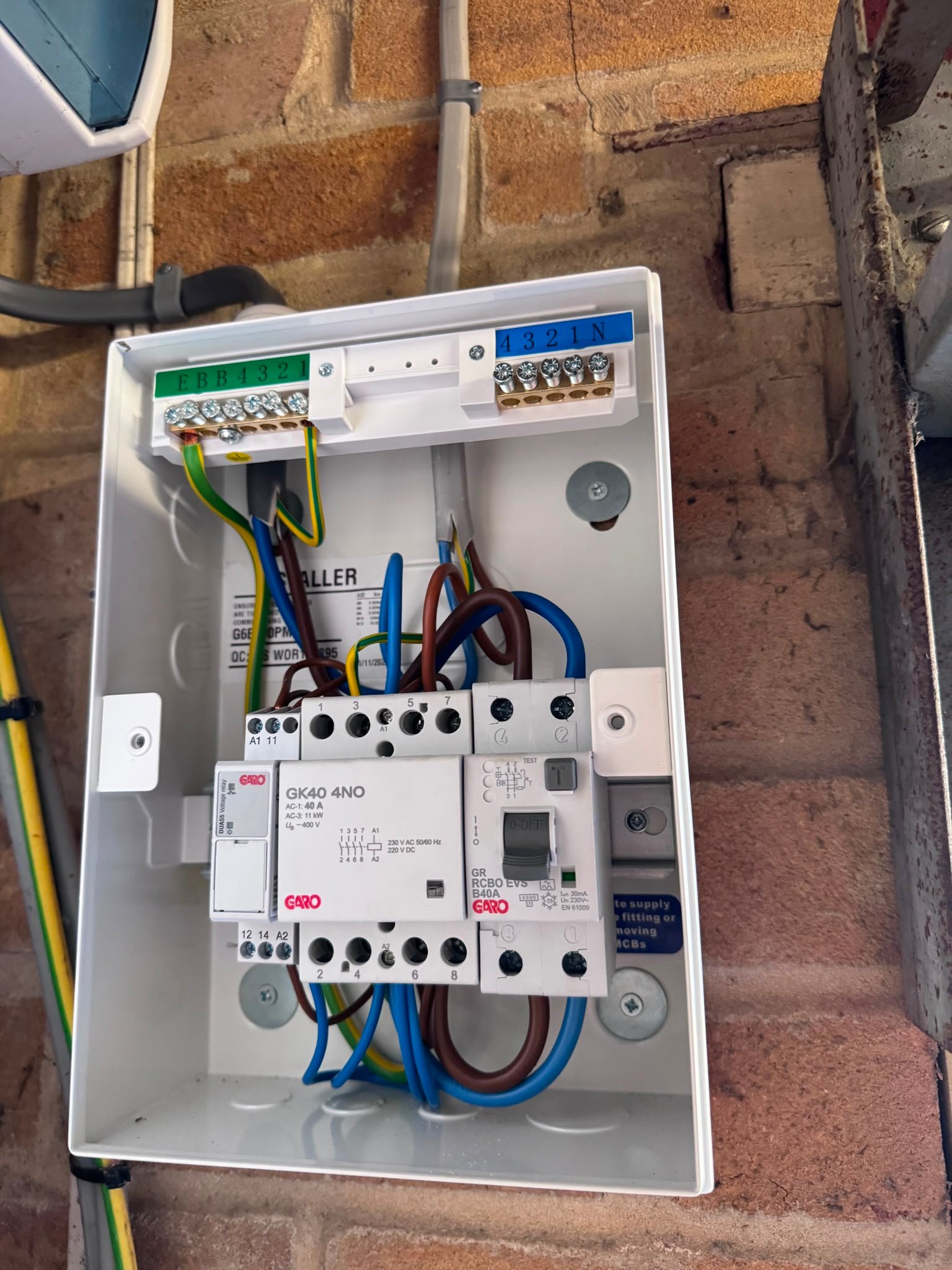 Dedicated EV charger consumer unit with PEN fault protection